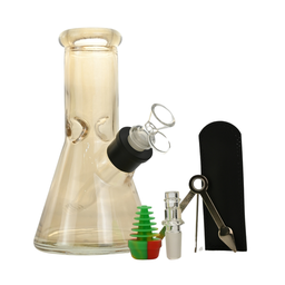 Glass Bong Arsenal Glass Translucent Color 6-in-1 Glass Bong Kit 8"