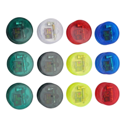 Acrylic Grinder Rolling Club Portable 2-in-1 Plastic Grinder & Metal Pipe Set Box of 12
