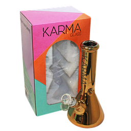 Glass Bong Karma 9" Beaker Metallic
