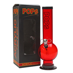 Acrylic Bong Pops 12" Bubble Base