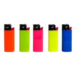 Lighter Beep Mini Lighter Regular Flame Disposable Assorted Colours Box of 25