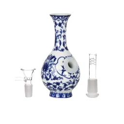 Ceramic Bong SeshGear Chinese Vase 5.75" 14mm F Bubble Base
