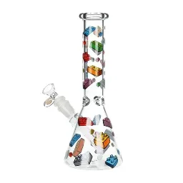 Glass Bong Pulsar Building Blocks Beaker 10" 14mm F