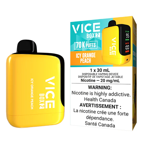 [vic2109b-fd] *FED* Disposable Vape Vice Box 2 70K Icy Orange Peach Box of 4