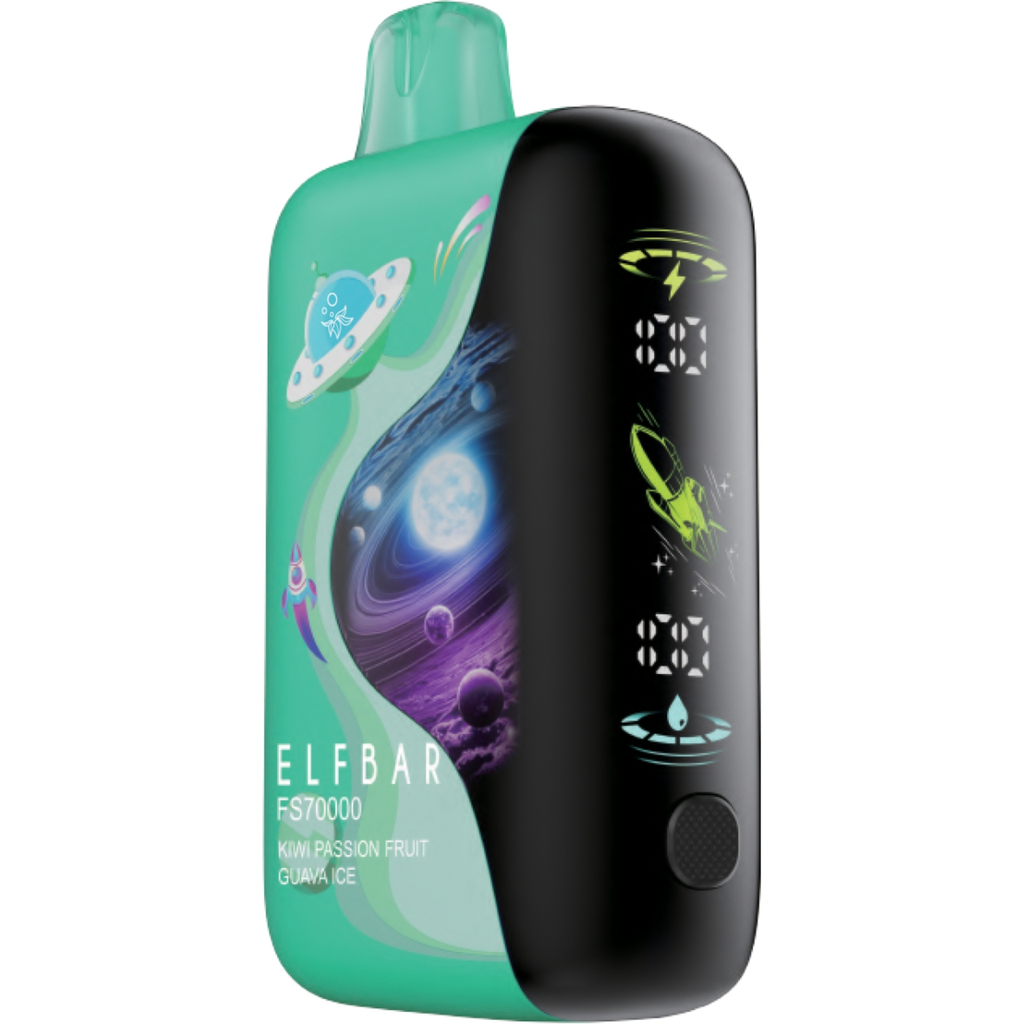 [elf1504b-mb] *MB* Disposable Vape Elf Bar FS70K Kiwi Passion Fruit Guava Ice Box of 4
