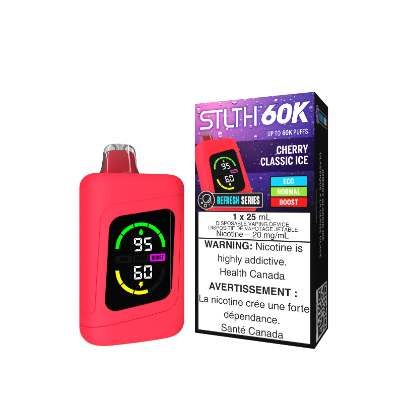 [sth3321b-mb] *MB* Disposable Vape STLTH 60K Cherry Classic Ice  Box of 4