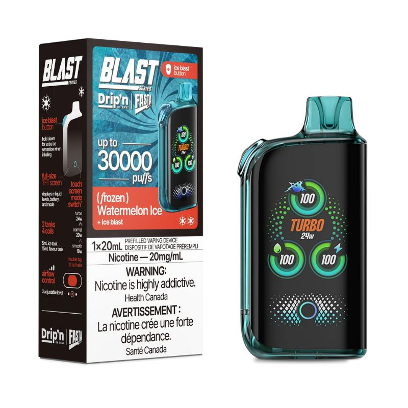 [dpv1410b-on] *ON* Disposable Vape Drip'n Envi Fasta Blast 30K Watermelon Ice Box of