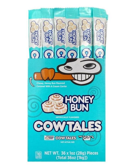 [es1075b] Snacks Cow Tales Honey Bun Bars Box of 36