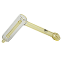 Glass Bubbler Tree Glass 7.5" Thin Showerhead Hammer