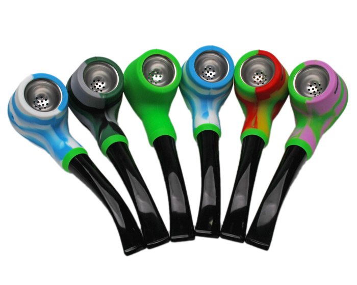 [dap002bl] Silicone Pipe Dabware Platinum Sherlock (Blue)