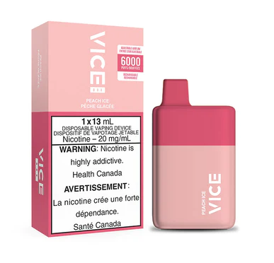 [vic1311b] *FED* Disposable Vape Vice Box Peach Ice Box of 5