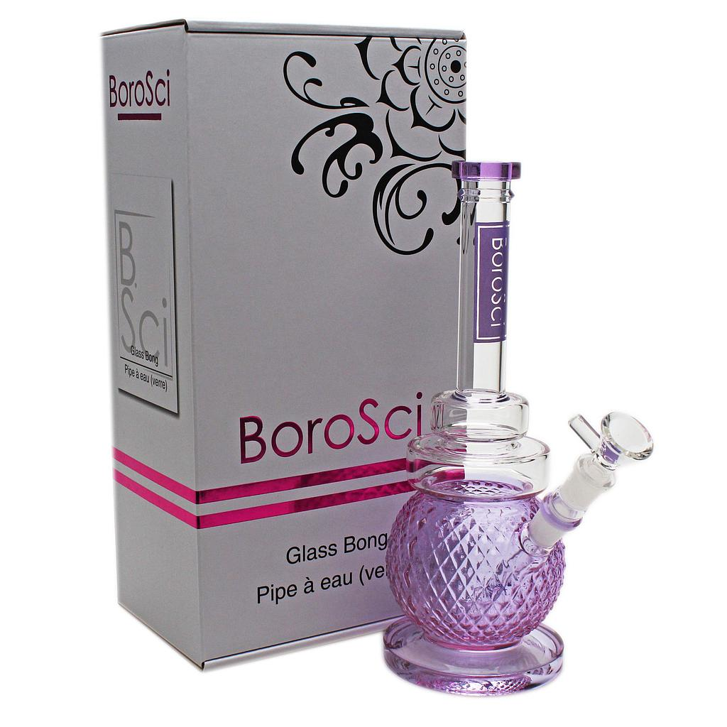 [bsb006h] BoroSci 11" Crystal Ball Base Bong (Purple)