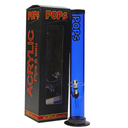 Acrylic Bong Pops 15" Straight