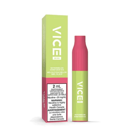 [vic1116c-b] *FED* Disposable Vape Vice Mini Watermelon Honeydew Ice Ice Box of 6