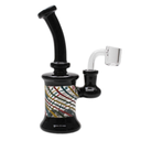 Glass Rig Karma Bent Neck Black and Worked With Banger