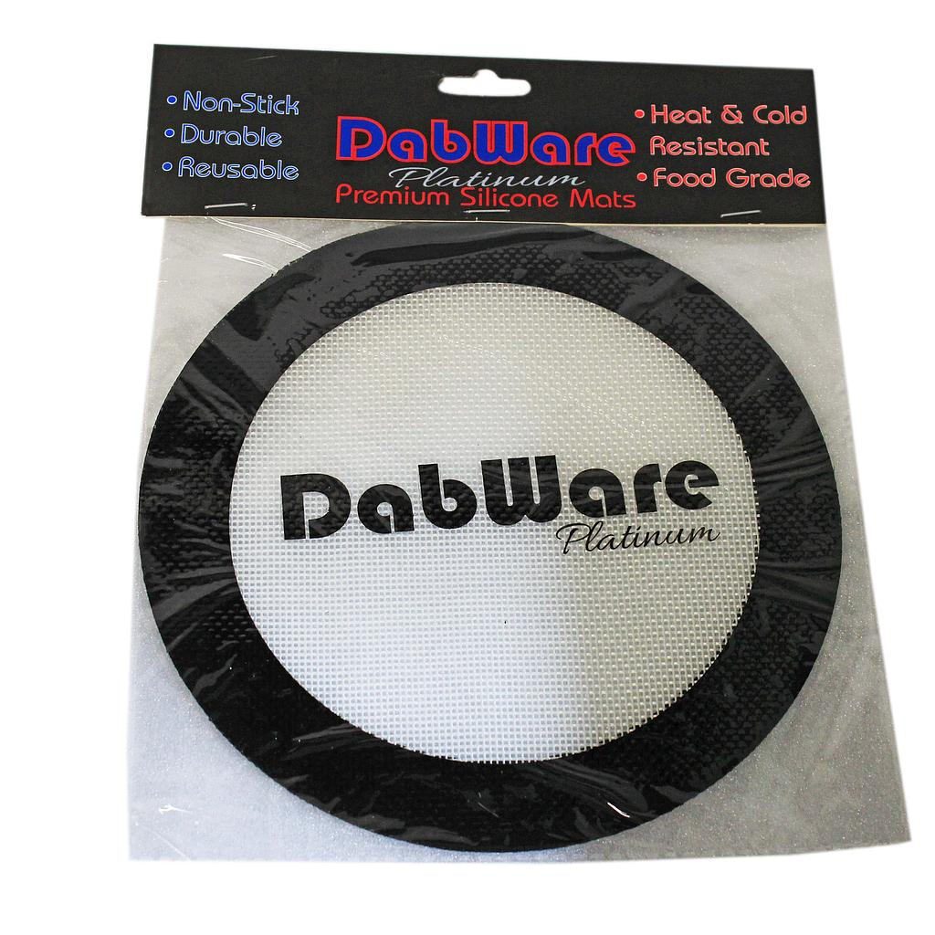 [dw077blk] Silicone Mat Dabware Platinum Round 8" (Black)