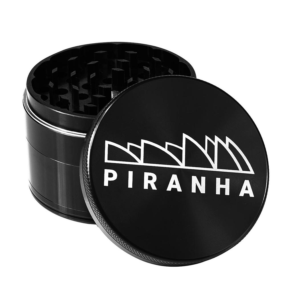 [gr004blk] Grinder Piranha 4 Piece 3.5" (Black)