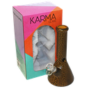 Glass Bong Karma 9" Beaker Lightning Plated