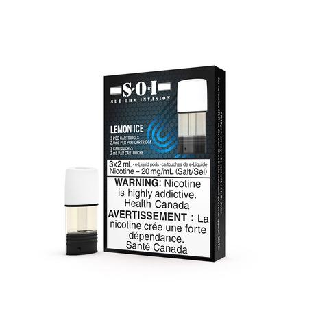 [sosp1101c] *FED* STLTH x Sub Ohm Invasion Pod 3-Pack - Lemon Ice + Bold (2.0% Classic)