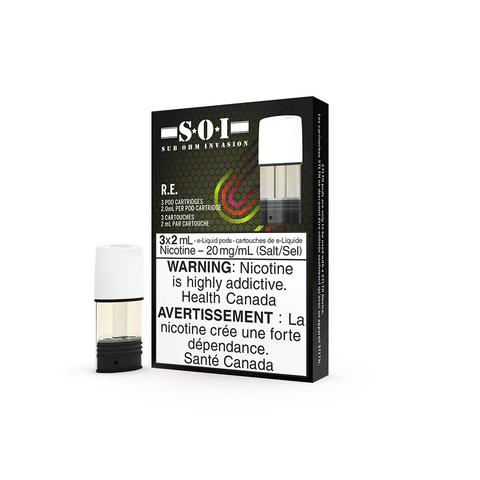 [sosp1103c] *FED* STLTH x Sub Ohm Invasion Pod 3-Pack - RE + Bold (2.0% Classic)