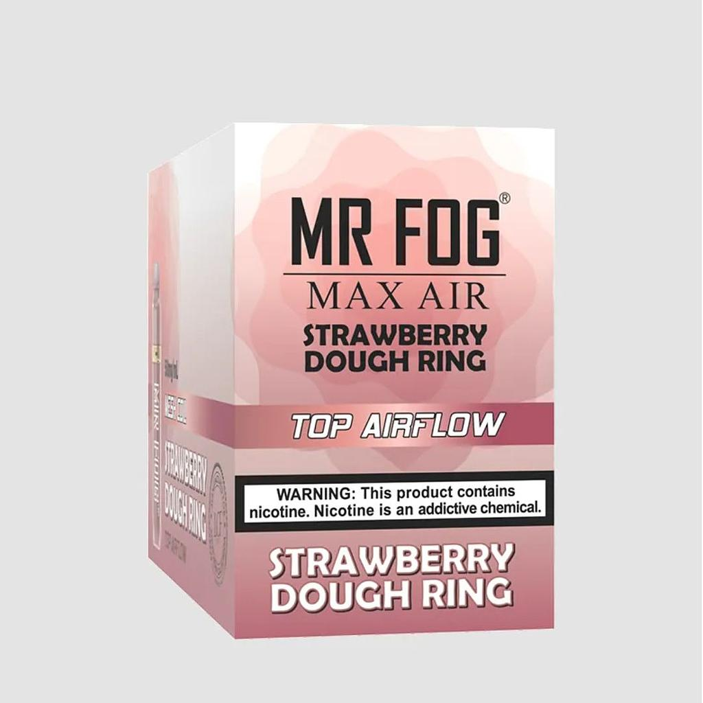 [fog1011c-b] *FED* Mr Fog Max Air Disposable Vape Strawberry Dough Ring 2500 Puffs Box Of 10 (2.0% Classic)
