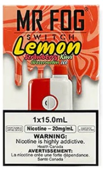 [fog1115c-b] *FED* Mr Fog Switch Disposable Vape Lemon Strawberry Kiwi Watermelon Ice 5500 Puffs Box Of 10 (2.0% Classic)