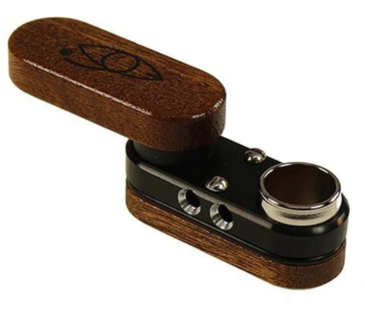 [mk005blk] Original Wooden Monkey Pipe (Black)