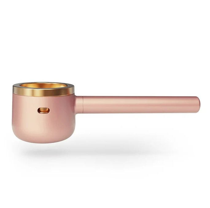 [ves010rgd] Metal Pipe Vessel Helix Flow (Rose Gold)