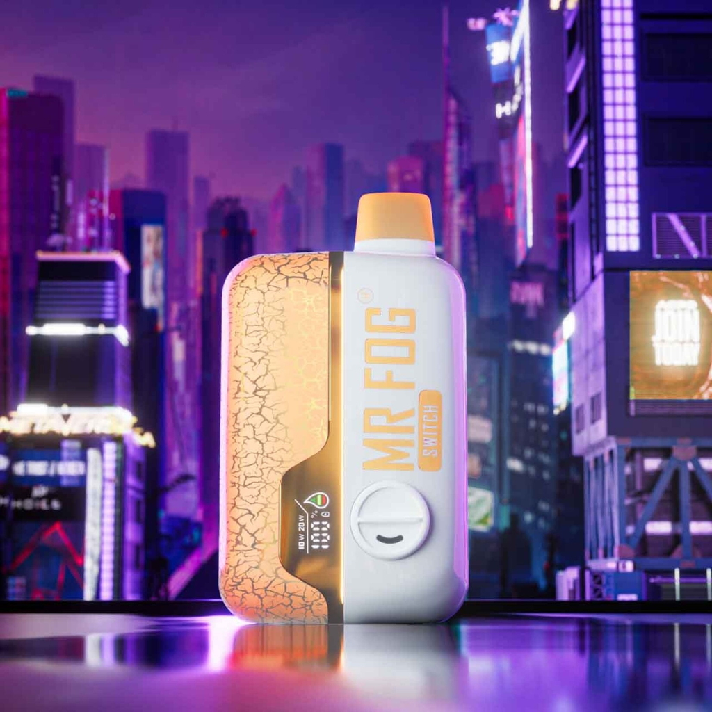[fog1604c-b] *FED* Disposable Vape Mr Fog Switch 15000 Puff Peach Blue Razz Mango Ice Box of 10 (2.0% Classic)