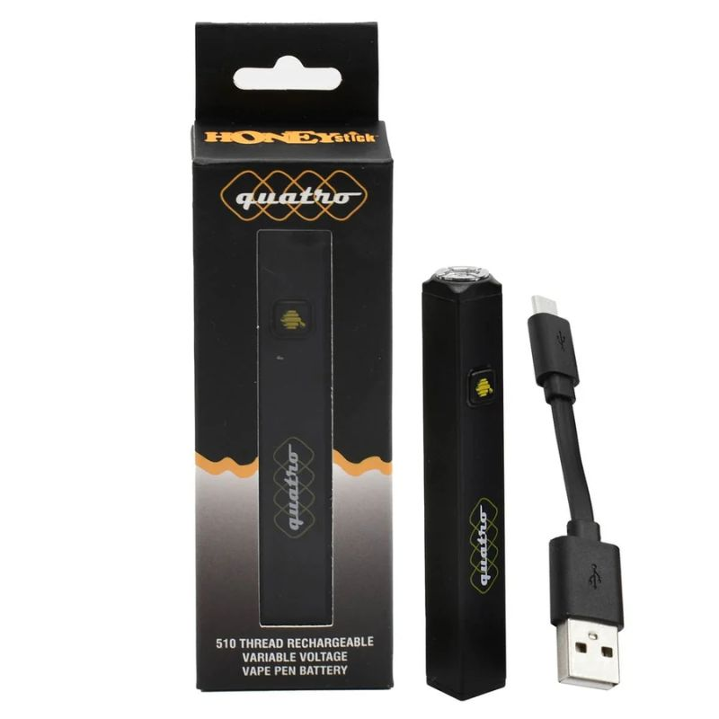 [vap074blk] 510 Battery HoneyStick Quatro Variable Voltage (Black)