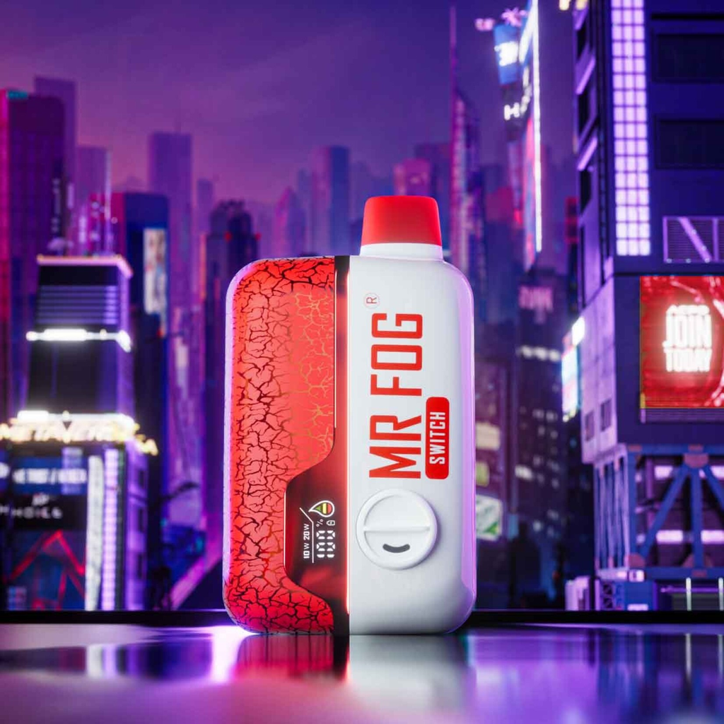 [fog1633c-b-fd] *FED* Disposable Vape Mr Fog Switch 15000 Puff Strawberry Berry Box of 5 (2.0% Classic)