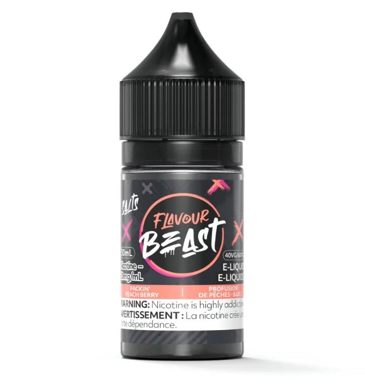 [jsfl1018a-ab] *AB* Nicotine Liquid Flavour Beast Salt Packin' Peach Berry (10mg)
