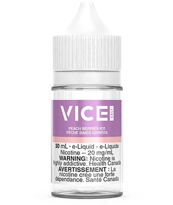 [jsvi1009a-on] *ON* Nicotine Liquid Vice Salt 30ml Peach Berries Ice (12mg)