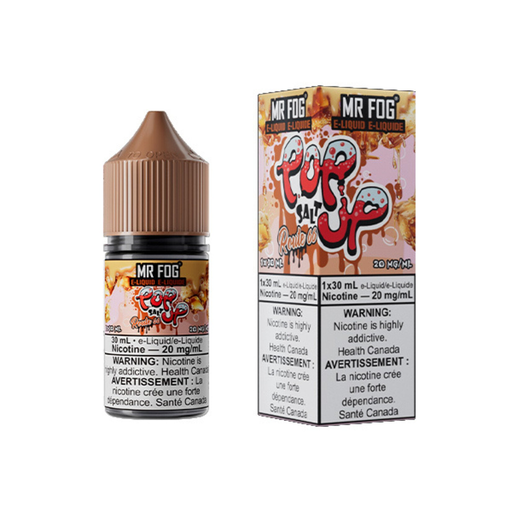 *ON* Nicotine Liquid Mr Fog Popup Series Salt 30ml Route 66