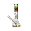 Glass Bong Arsenal Rainbow Thunder Beaker Tree Perc 10"