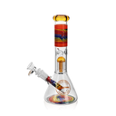 Glass Bong Arsenal Rainbow Thunder Beaker Tree Perc 10"