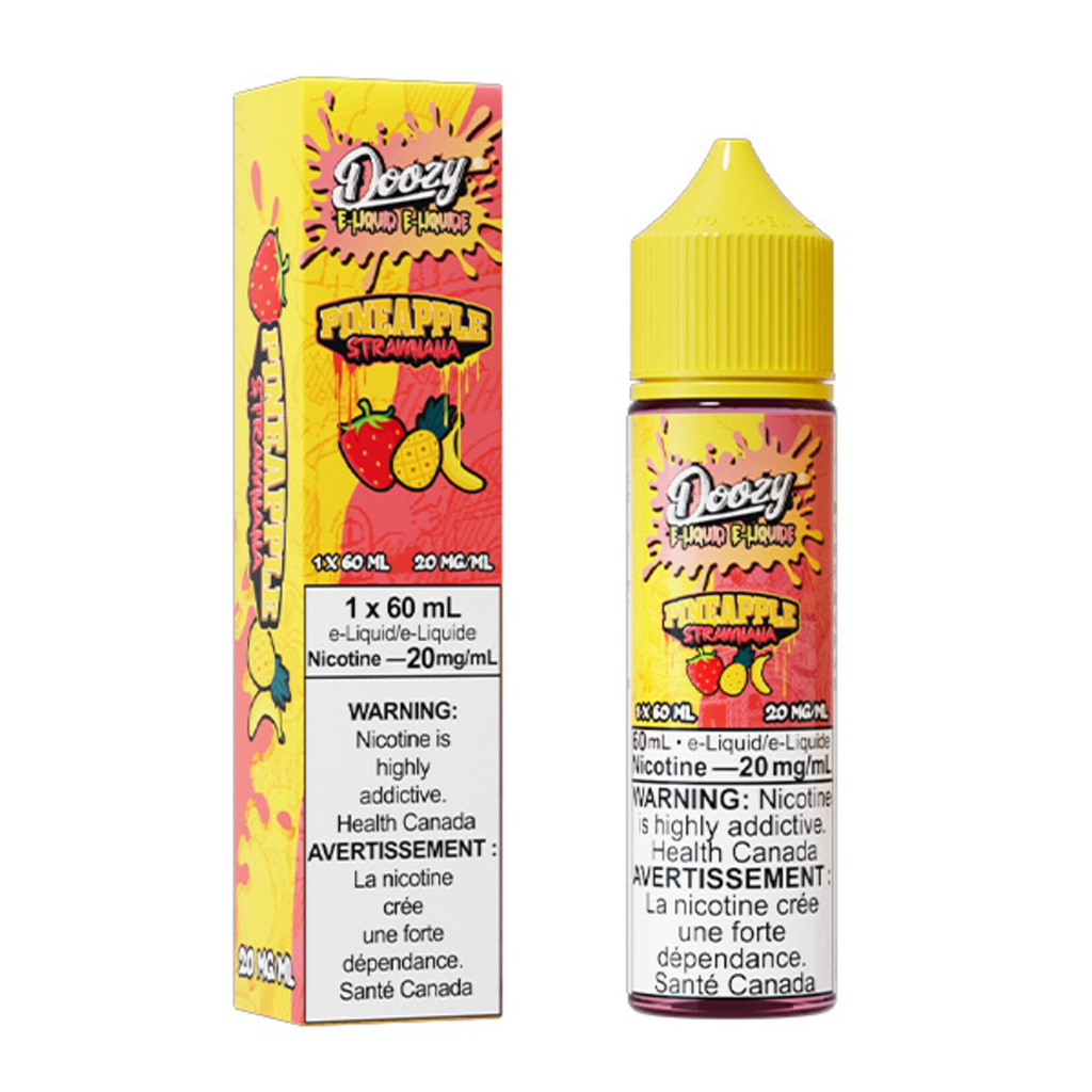 [jsdz1135a-on] *ON* Nicotine Liquid Doozy OG Line Salt 60ml Pineapple Strawnana (10mg)