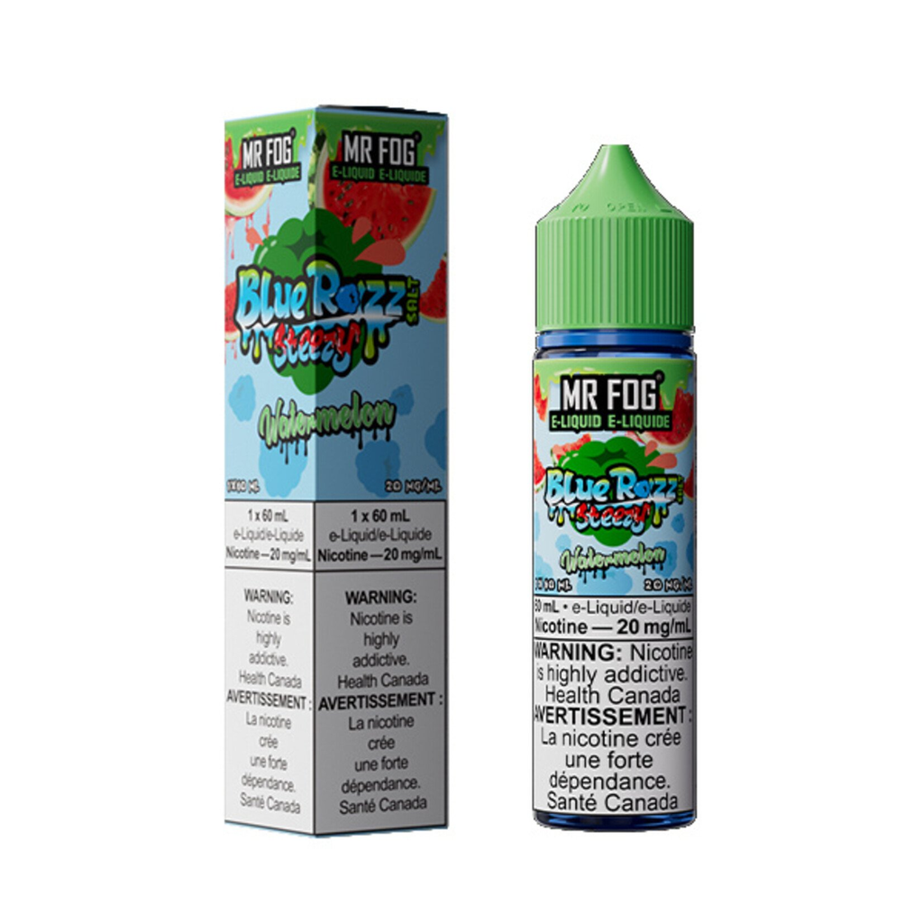 [jsfg1121a-mb] *MB* Nicotine Liquid Mr Fog Blue Razz Steezy Salt 60ml Watermelon (10mg)