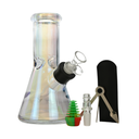 Glass Bong Arsenal Glass Translucent Color 6-in-1 Glass Bong Kit 8"