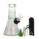 Glass Bong Arsenal Glass Translucent Color 6-in-1 Glass Bong Kit 8"