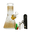 Glass Bong Arsenal Glass Glittering Color 6-in-1 Glass Bong Kit  8"
