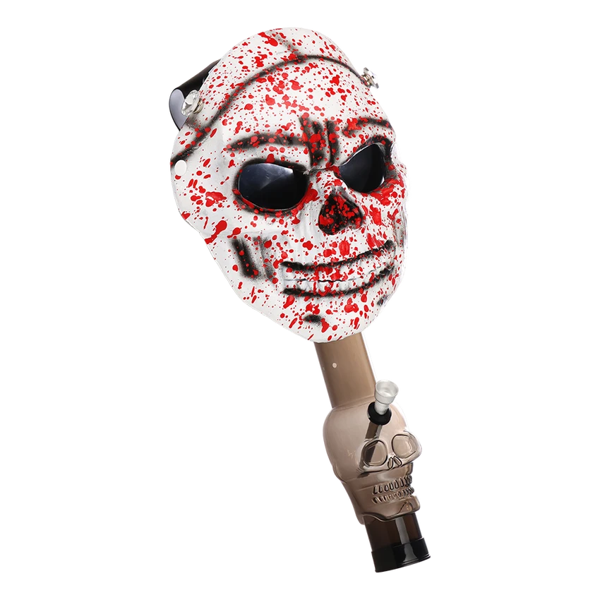 Acrylic Bong Unbranded Scary Gas Mask 8"