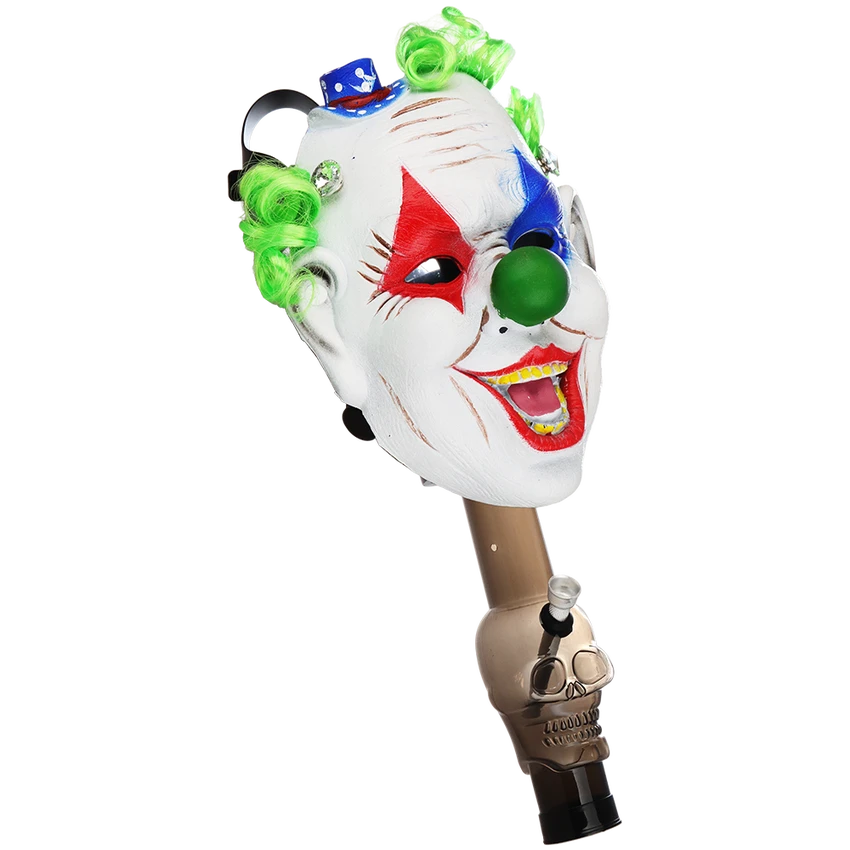 Acrylic Bong Unbranded Scary Gas Mask 8"