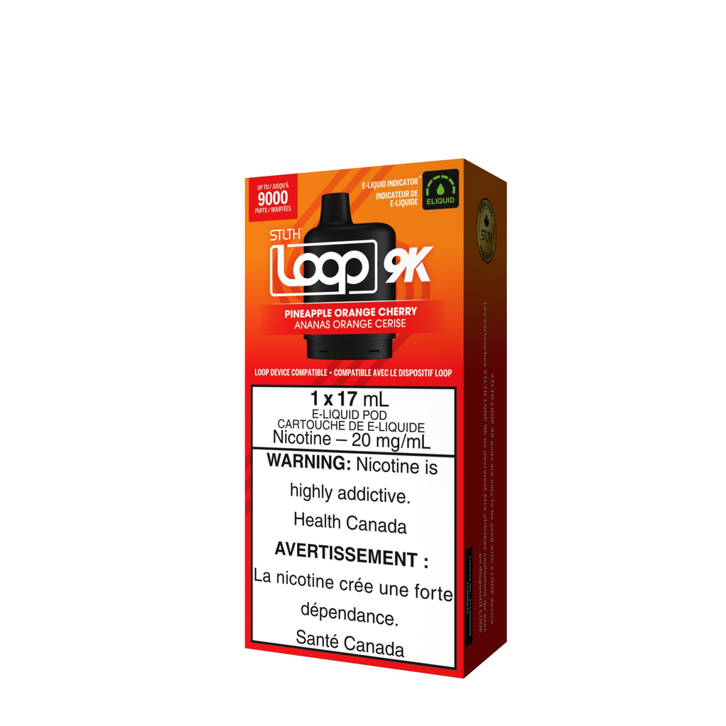 [sth2519b] *FED* STLTH Loop 2 9K Pod Pineapple Orange Cherry Box of 5