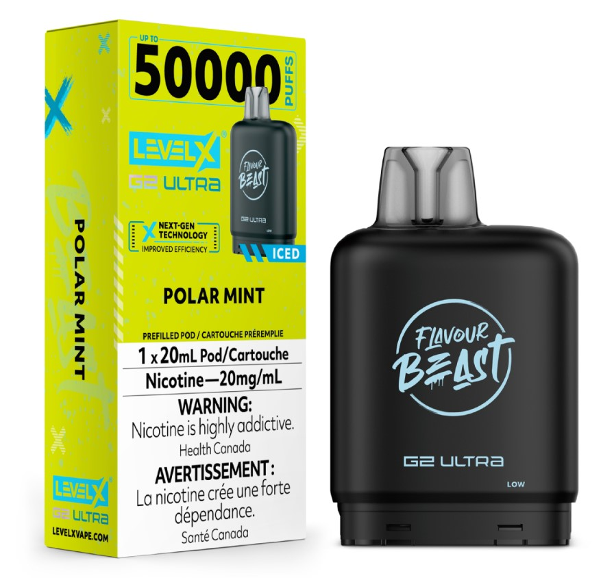 [fvb2208b-ab] *AB* Nicotine Pod Flavour Beast G2 Ultra Polar Mint Box of 6