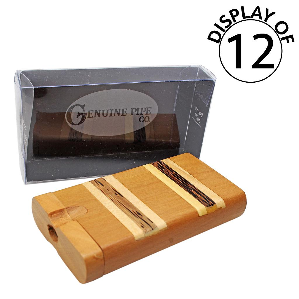 [gpd002b] Dugout Genuine Pipe Co Light Teak Dual Stripe - Large - Display/12