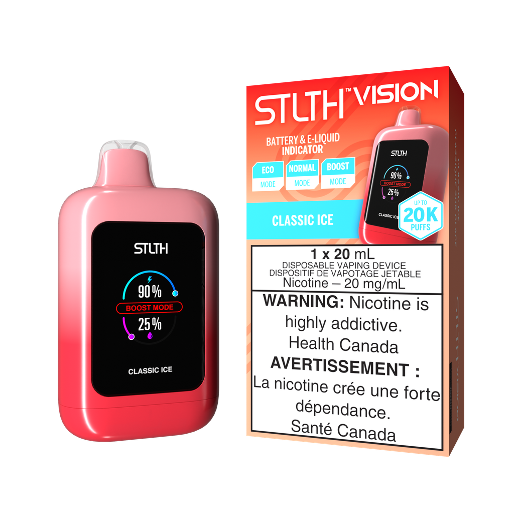 *FED* Disposable Vape STLTH Vision Classic Ice Box of 4