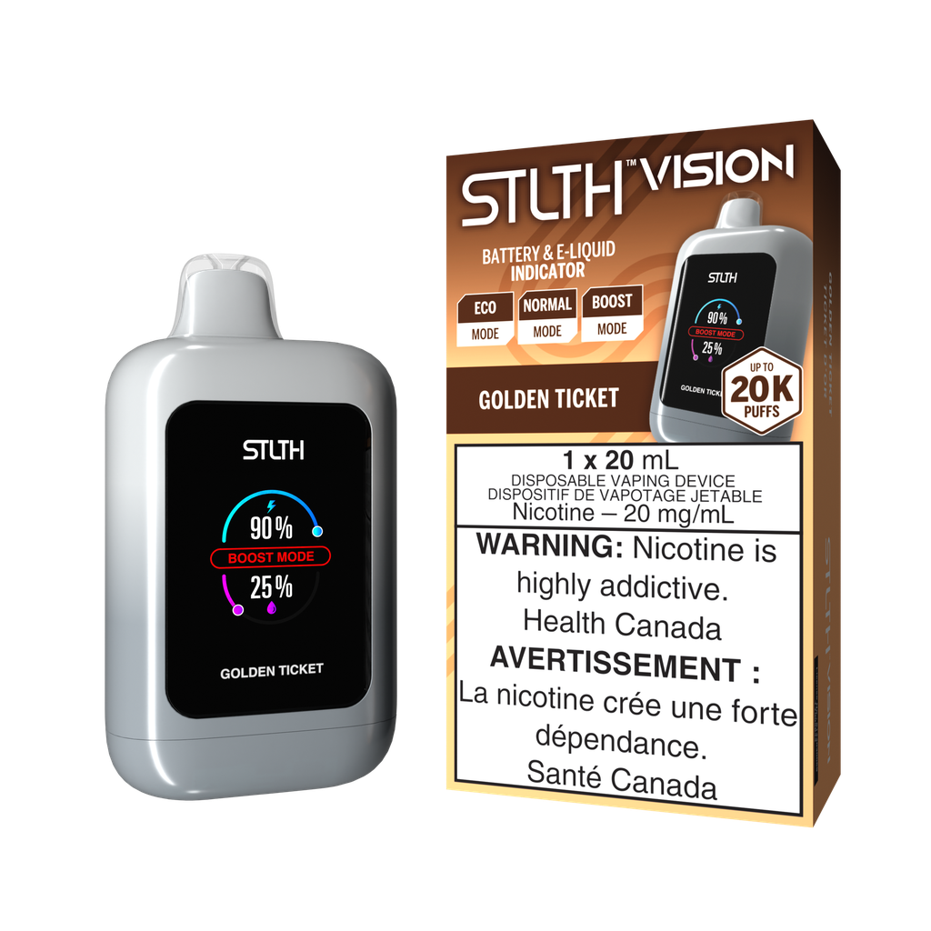 *FED* Disposable Vape STLTH Vision Golden Ticket Box of 4