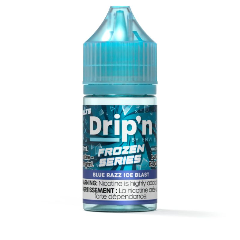 *FED* Nicotine Liquid Drip'n Envi Frozen E-Liquid Blue Razz Ice Blast