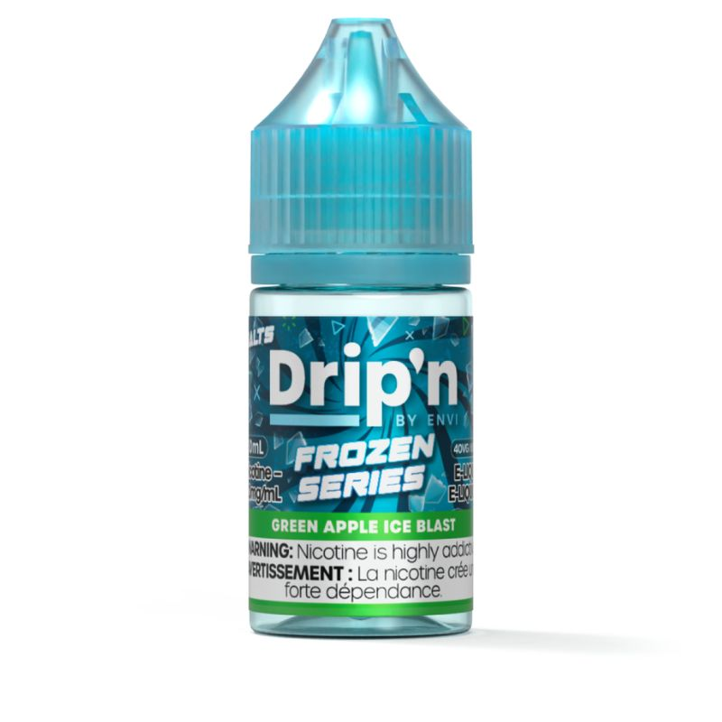 *FED* Nicotine Liquid Drip'n Envi Frozen E-Liquid Green Apple Ice Blast